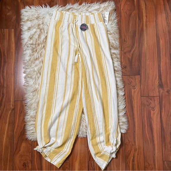 NOBO side slit super high rise striped pants - Picture 2 of 7